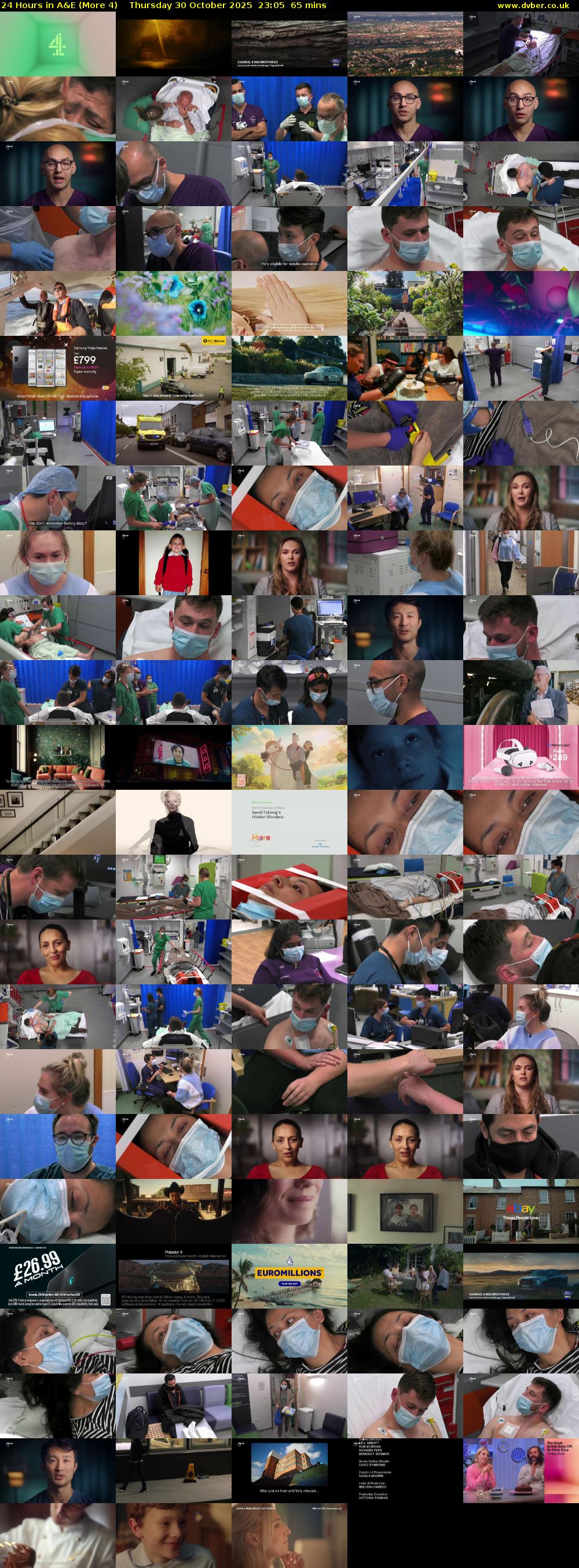 24 Hours in A&E (More 4) Thursday 30 October 2025 23:05 - 00:10