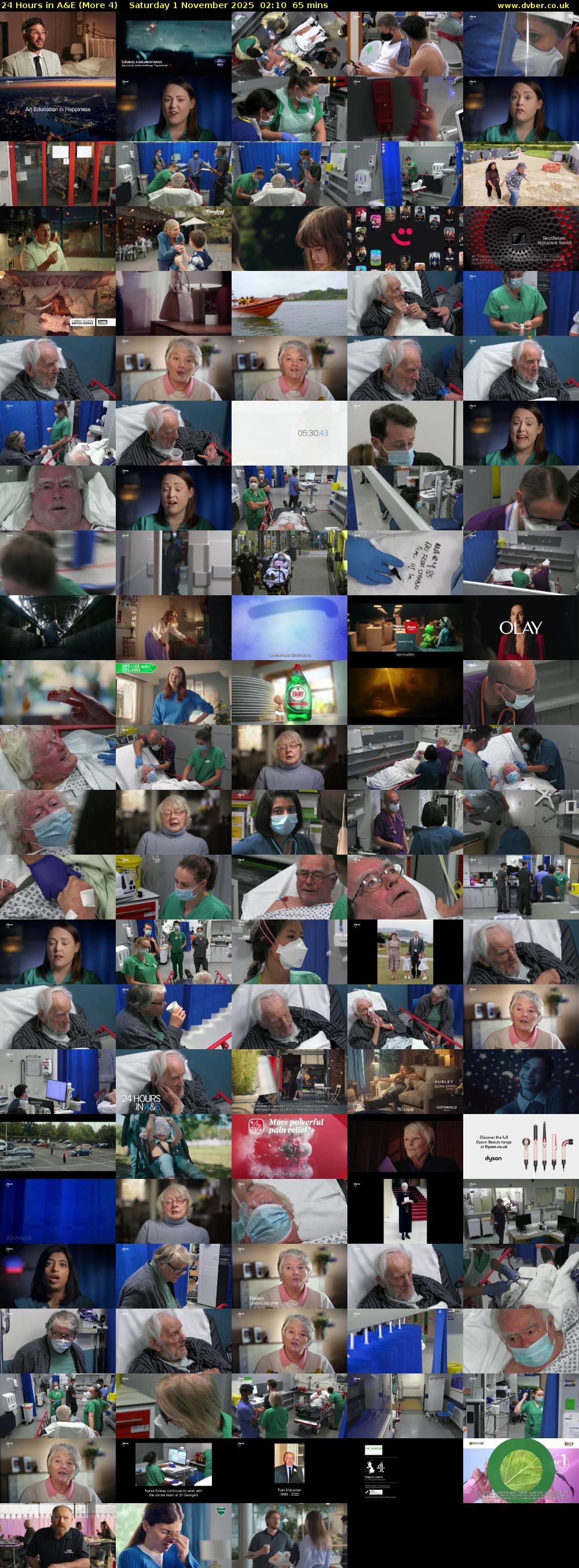 24 Hours in A&E (More 4) Saturday 1 November 2025 02:10 - 03:15