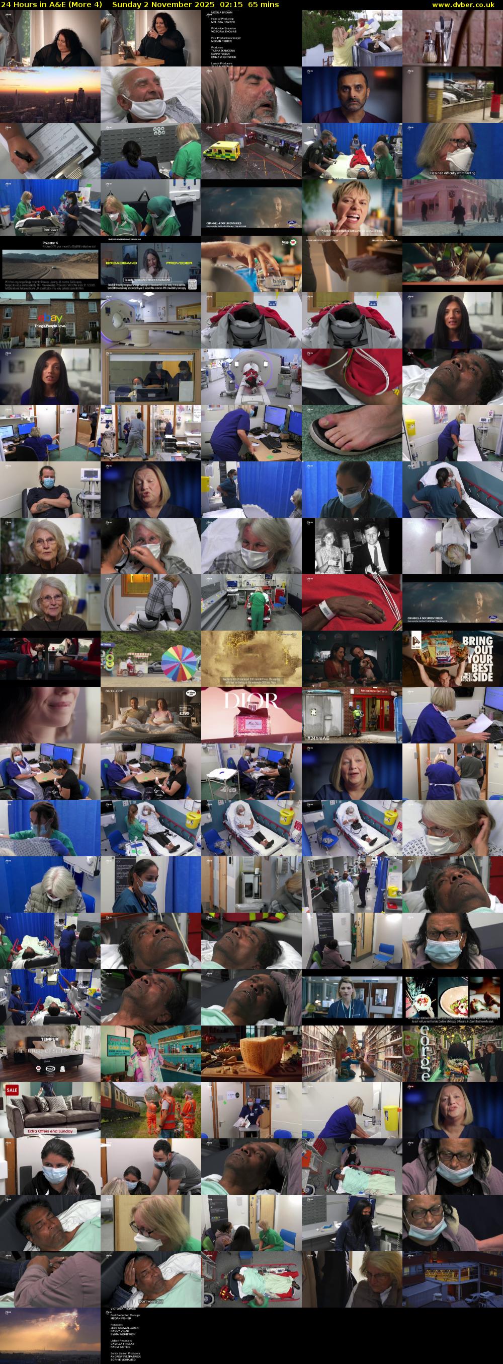 24 Hours in A&E (More 4) Sunday 2 November 2025 02:15 - 03:20