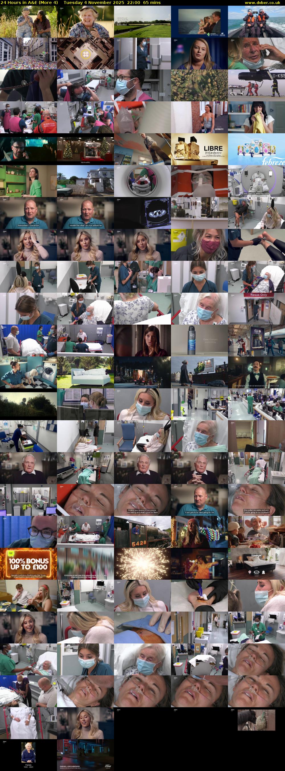 24 Hours in A&E (More 4) Tuesday 4 November 2025 22:00 - 23:05