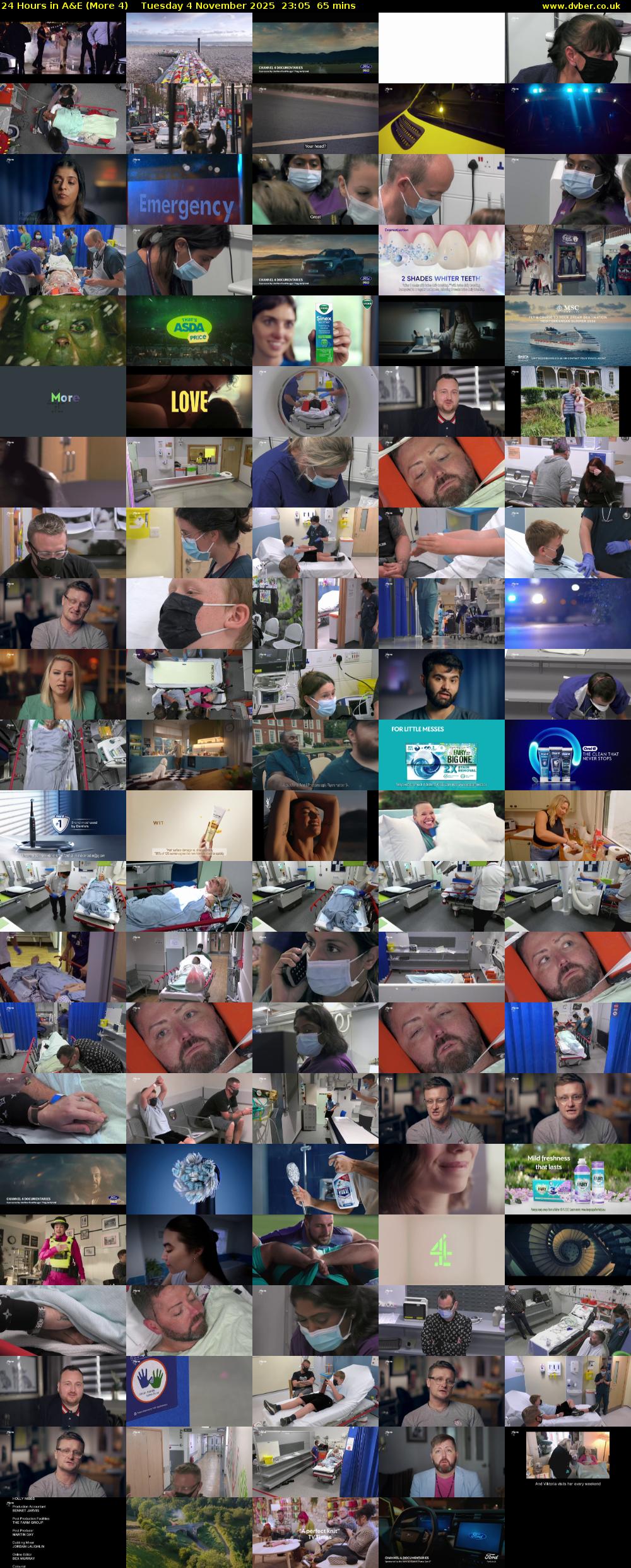 24 Hours in A&E (More 4) Tuesday 4 November 2025 23:05 - 00:10
