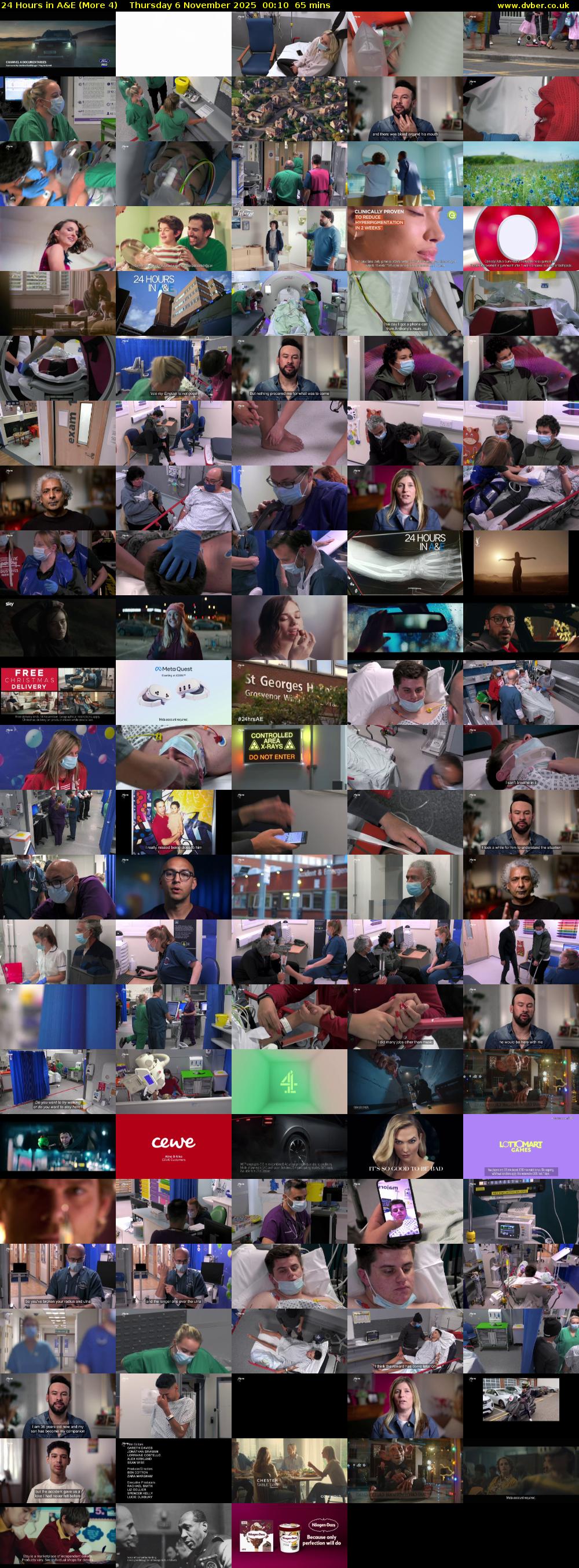 24 Hours in A&E (More 4) Thursday 6 November 2025 00:10 - 01:15
