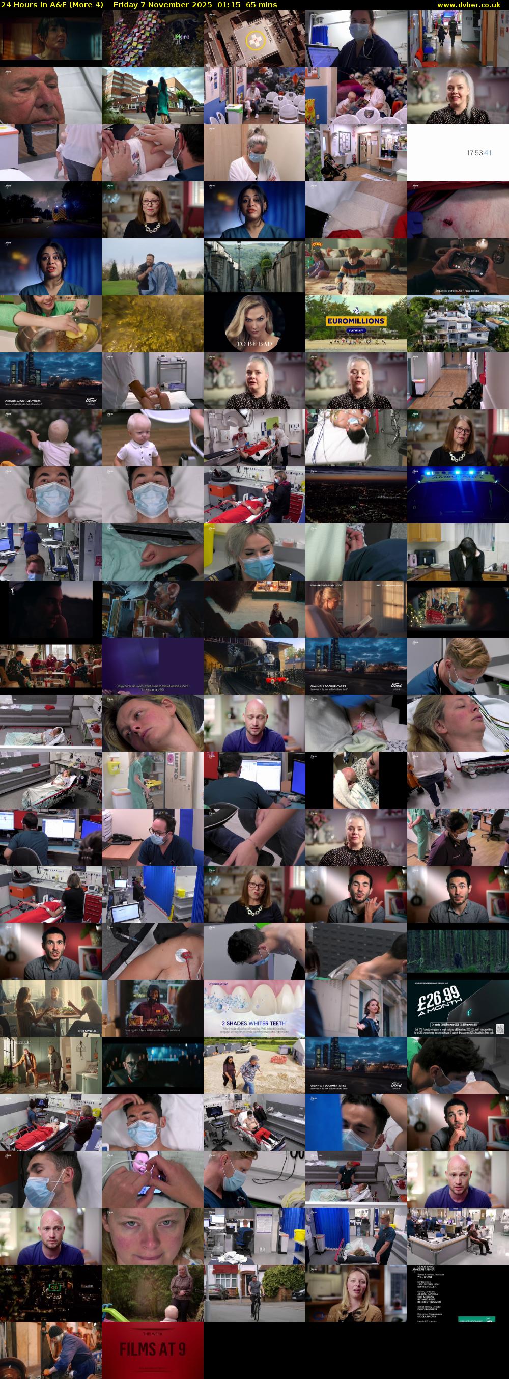 24 Hours in A&E (More 4) Friday 7 November 2025 01:15 - 02:20