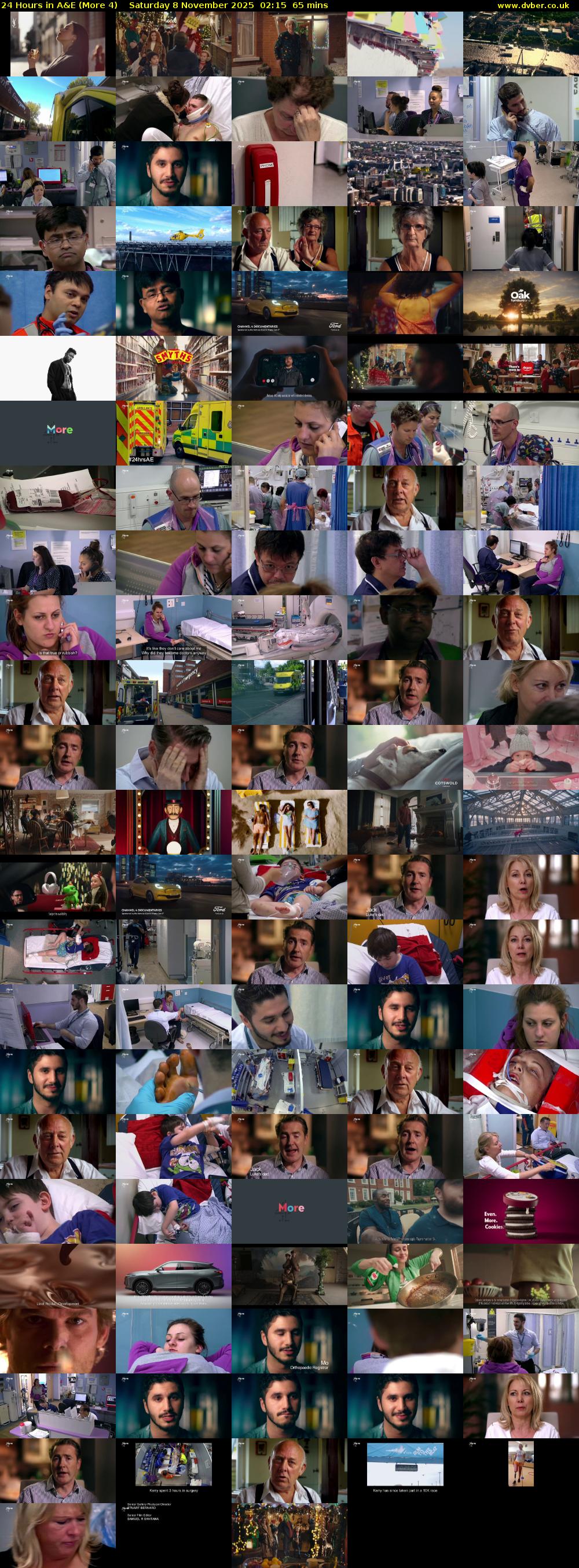24 Hours in A&E (More 4) Saturday 8 November 2025 02:15 - 03:20