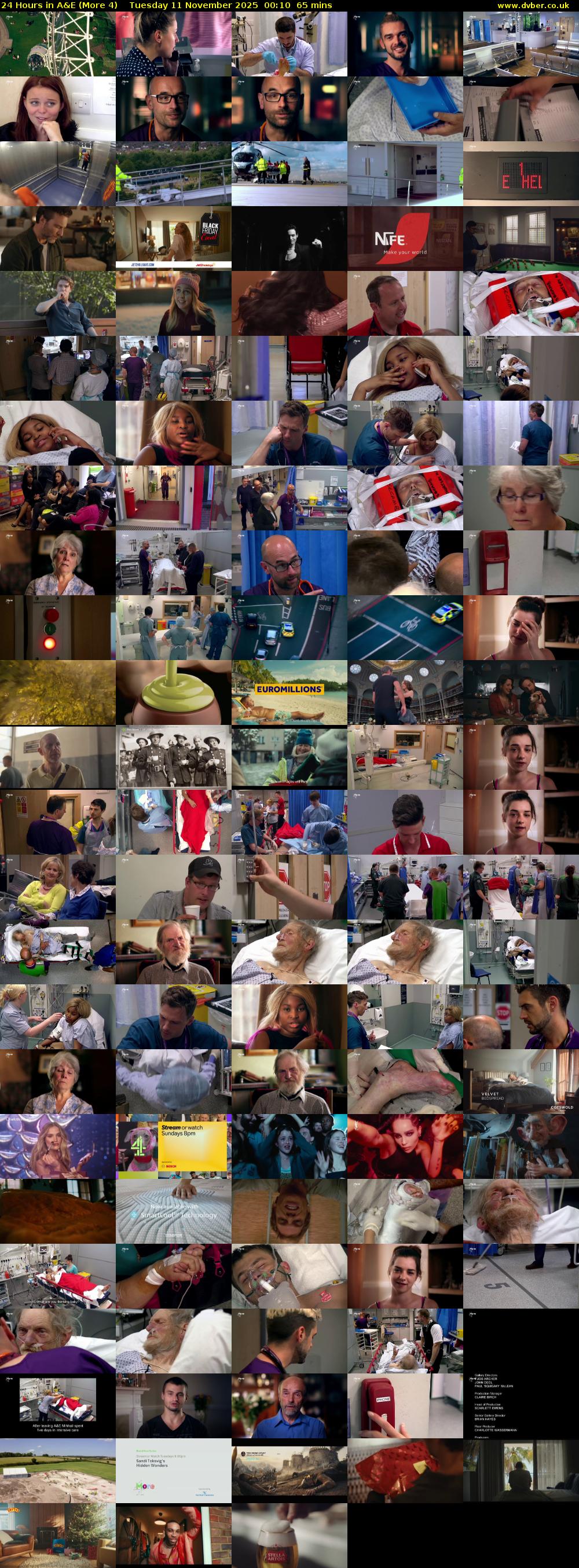 24 Hours in A&E (More 4) Tuesday 11 November 2025 00:10 - 01:15