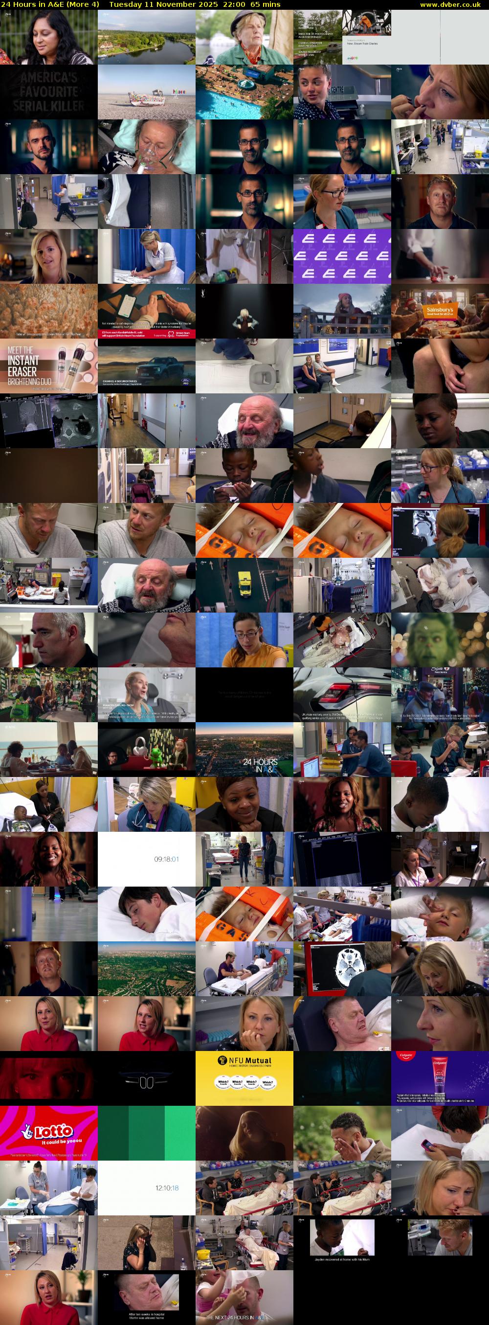 24 Hours in A&E (More 4) Tuesday 11 November 2025 22:00 - 23:05