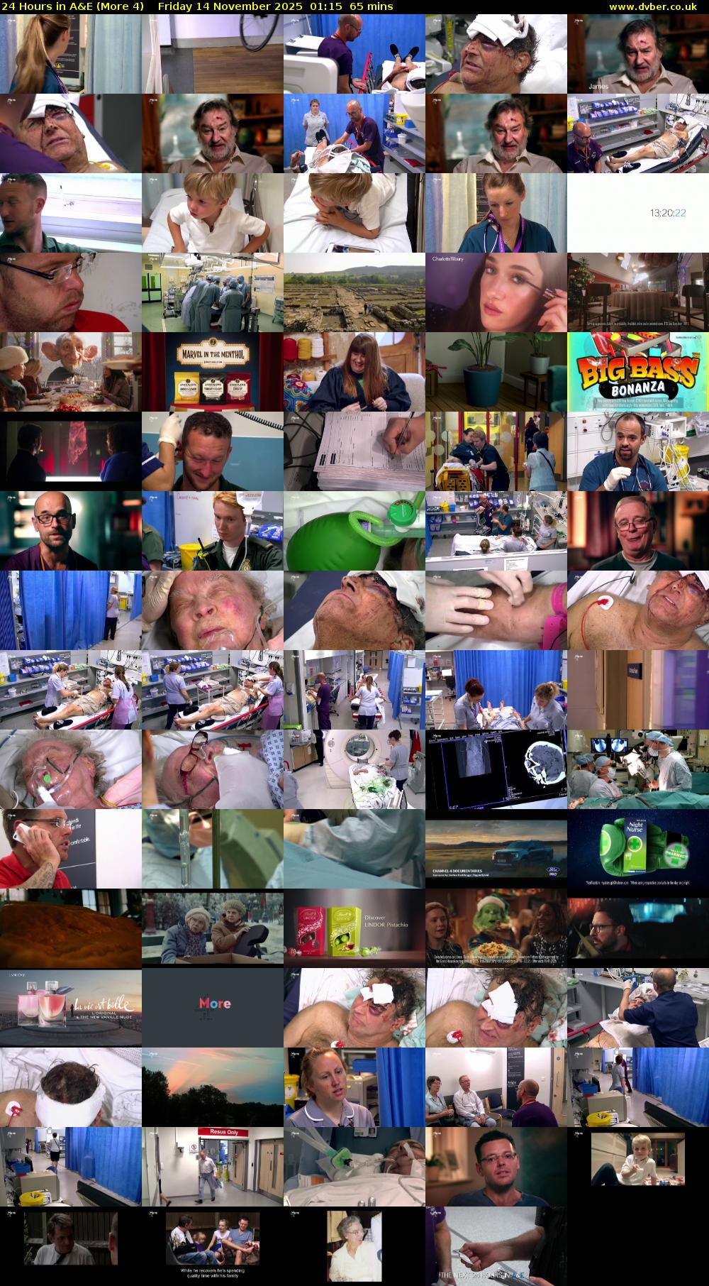 24 Hours in A&E (More 4) Friday 14 November 2025 01:15 - 02:20