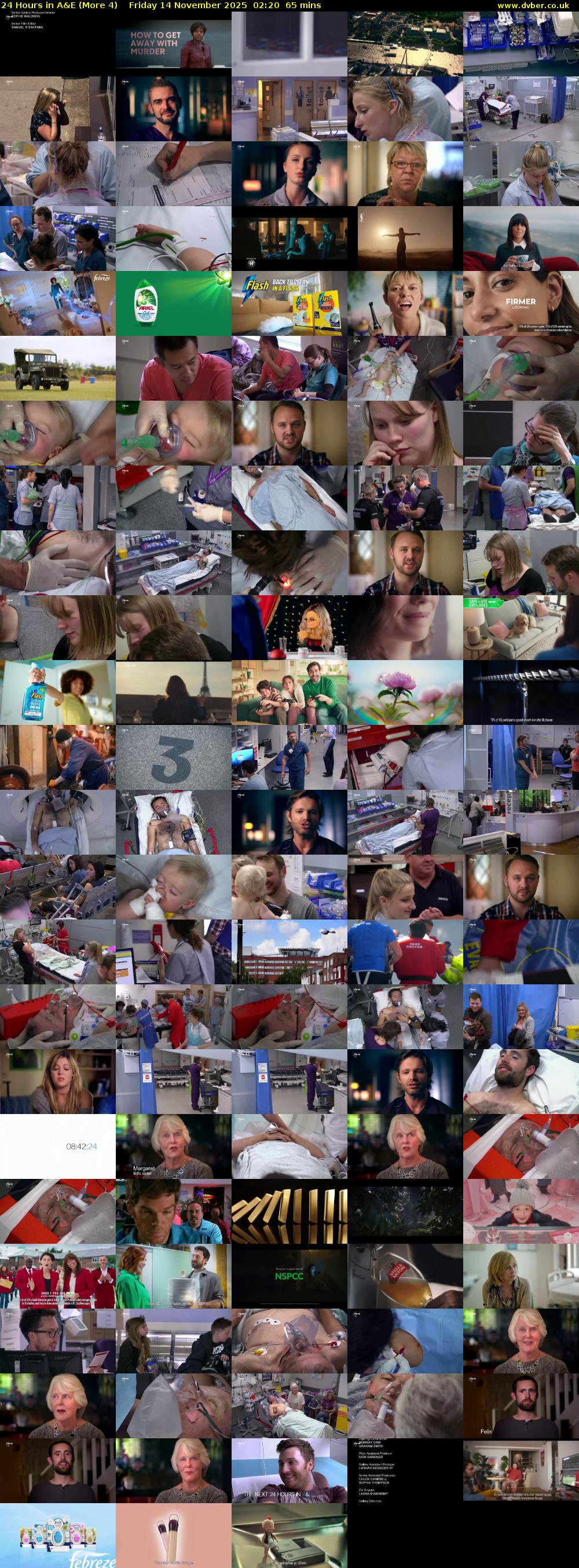 24 Hours in A&E (More 4) Friday 14 November 2025 02:20 - 03:25