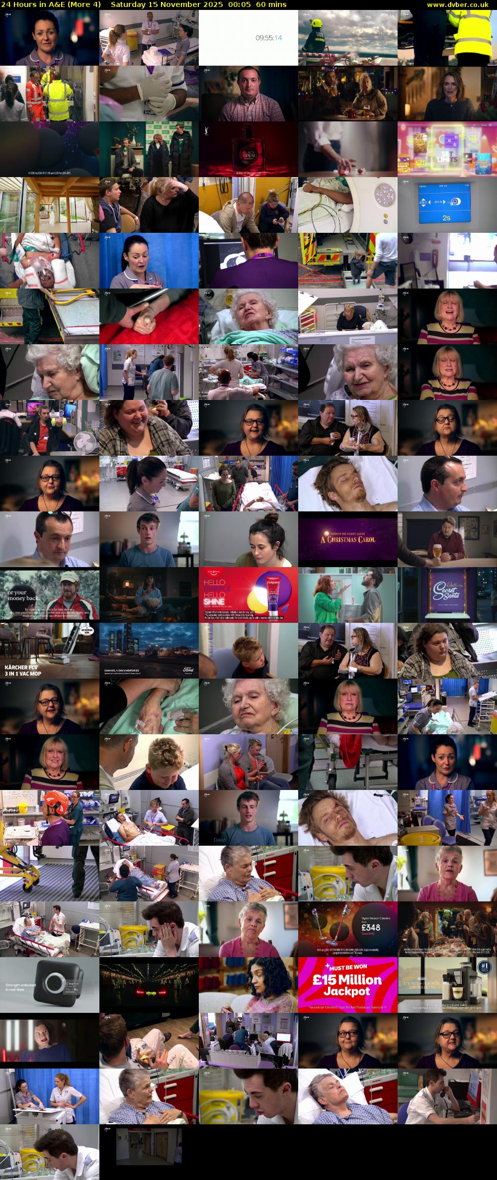 24 Hours in A&E (More 4) Saturday 15 November 2025 00:05 - 01:05