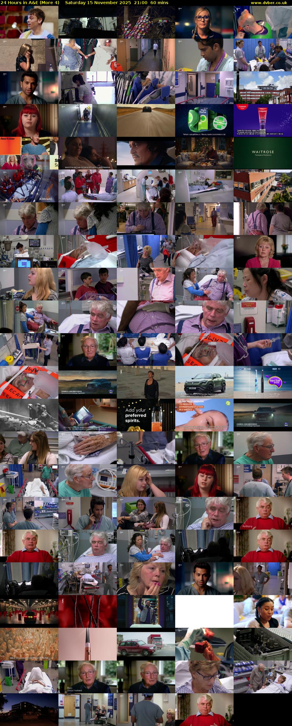 24 Hours in A&E (More 4) Saturday 15 November 2025 21:00 - 22:00