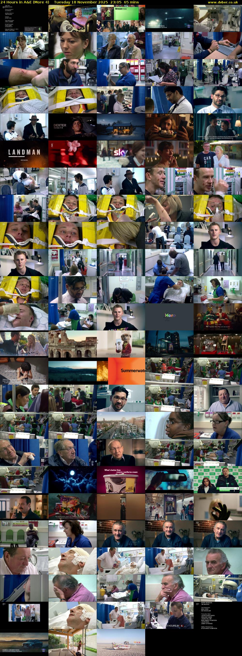 24 Hours in A&E (More 4) Tuesday 18 November 2025 23:05 - 00:10