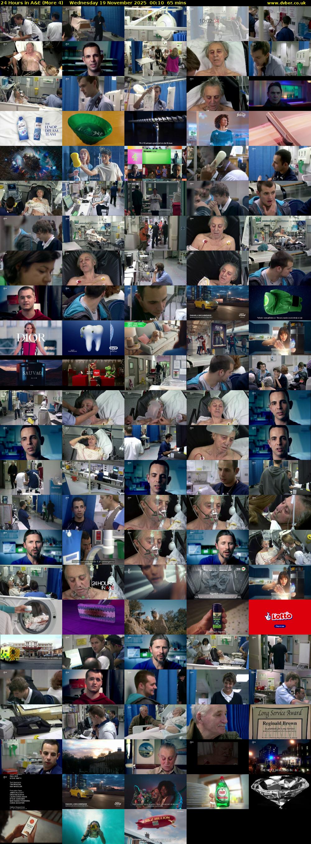 24 Hours in A&E (More 4) Wednesday 19 November 2025 00:10 - 01:15