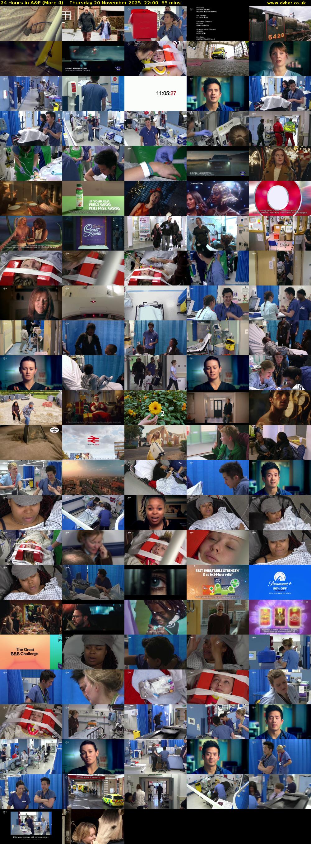 24 Hours in A&E (More 4) Thursday 20 November 2025 22:00 - 23:05