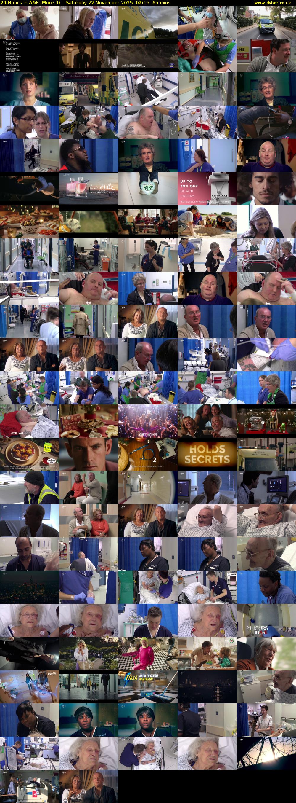 24 Hours in A&E (More 4) Saturday 22 November 2025 02:15 - 03:20