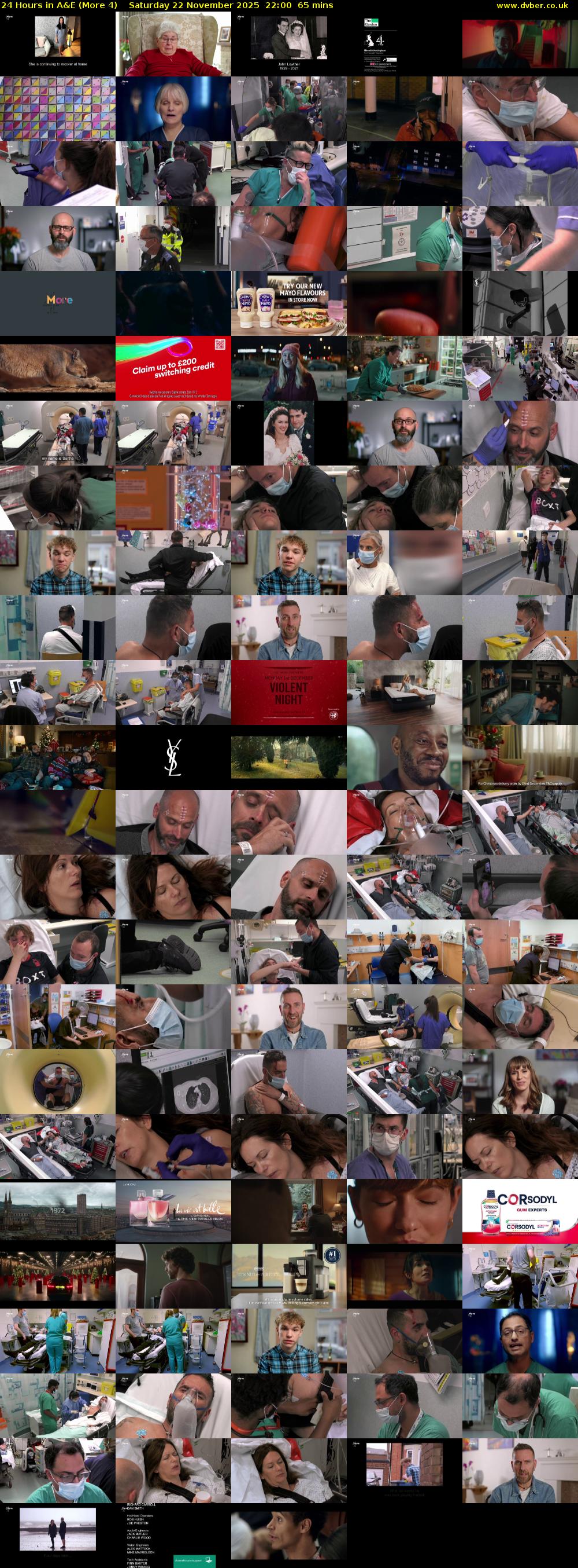 24 Hours in A&E (More 4) Saturday 22 November 2025 22:00 - 23:05