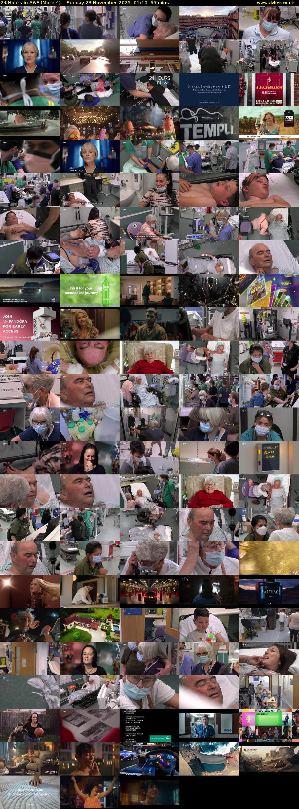 24 Hours in A&E (More 4) Sunday 23 November 2025 01:10 - 02:15