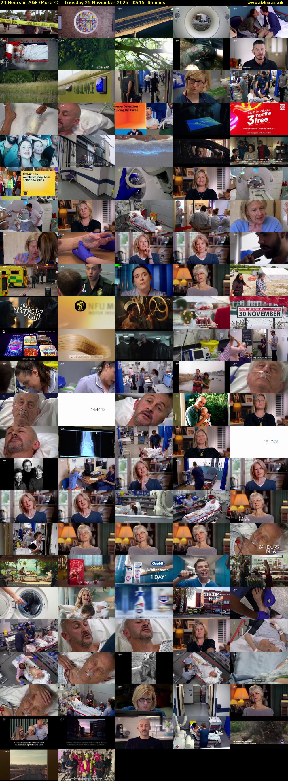 24 Hours in A&E (More 4) Tuesday 25 November 2025 02:15 - 03:20