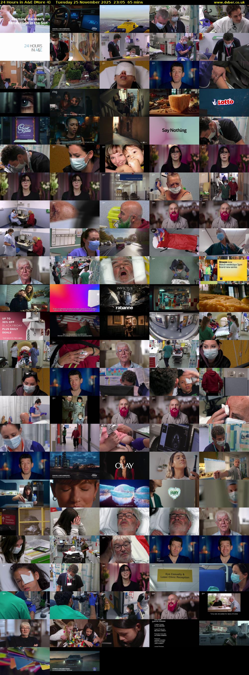24 Hours in A&E (More 4) Tuesday 25 November 2025 23:05 - 00:10