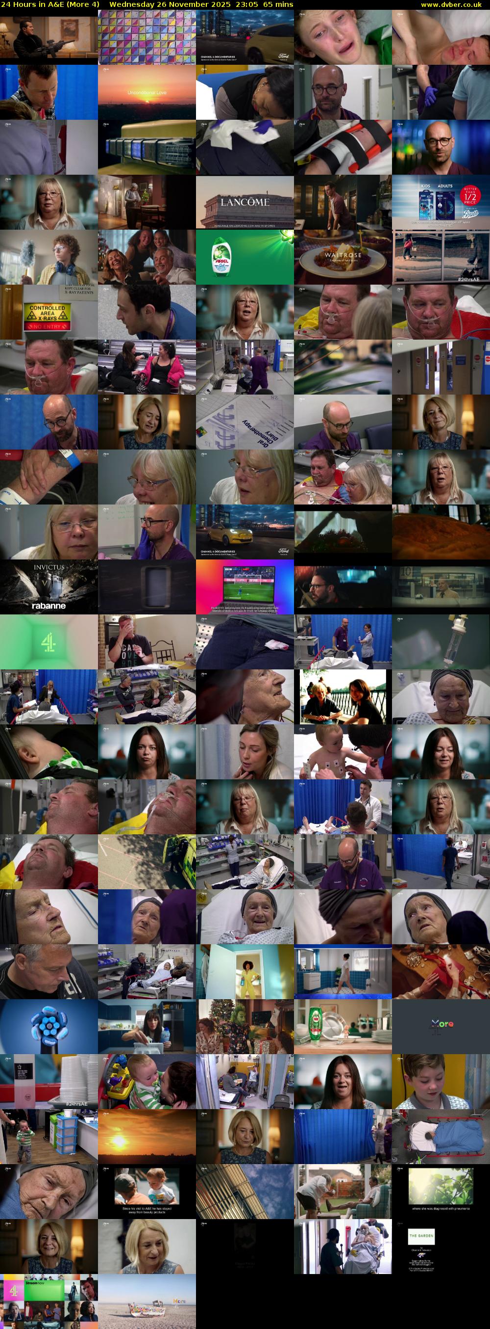 24 Hours in A&E (More 4) Wednesday 26 November 2025 23:05 - 00:10