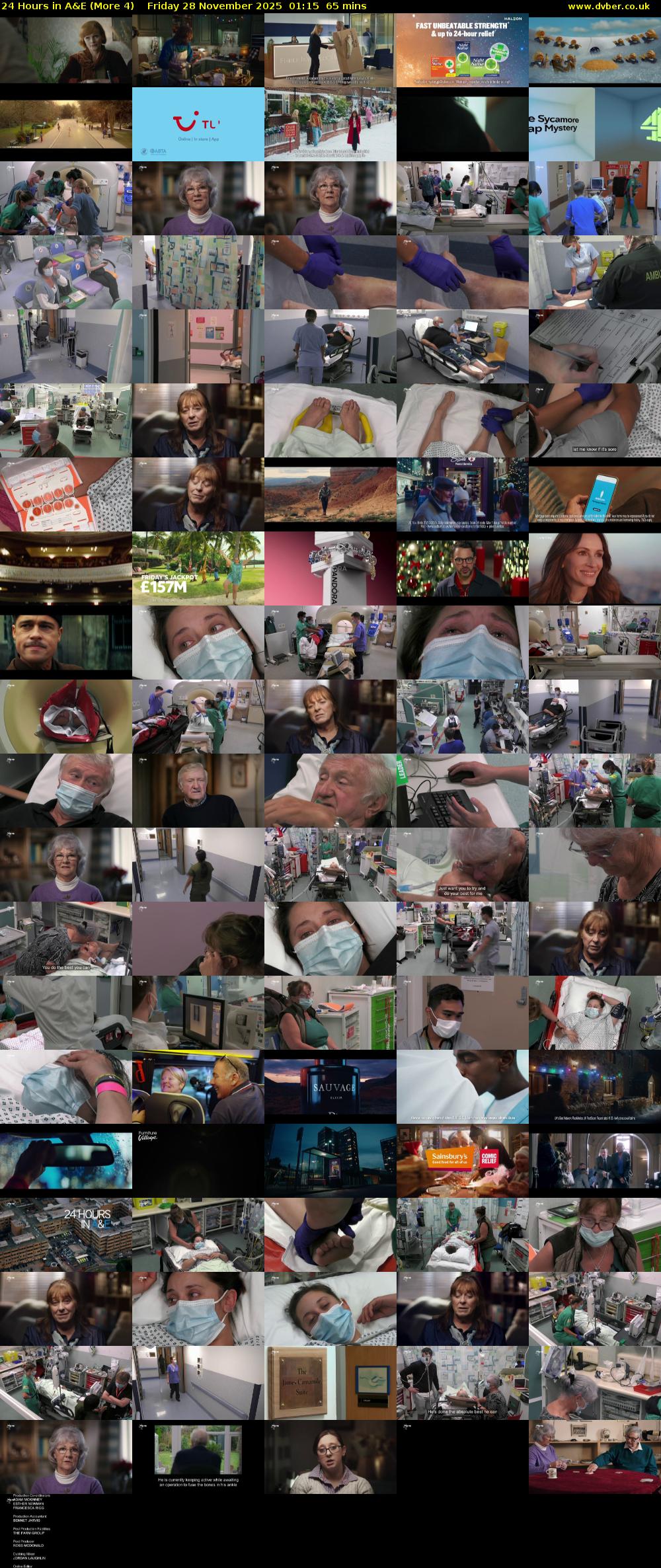 24 Hours in A&E (More 4) Friday 28 November 2025 01:15 - 02:20