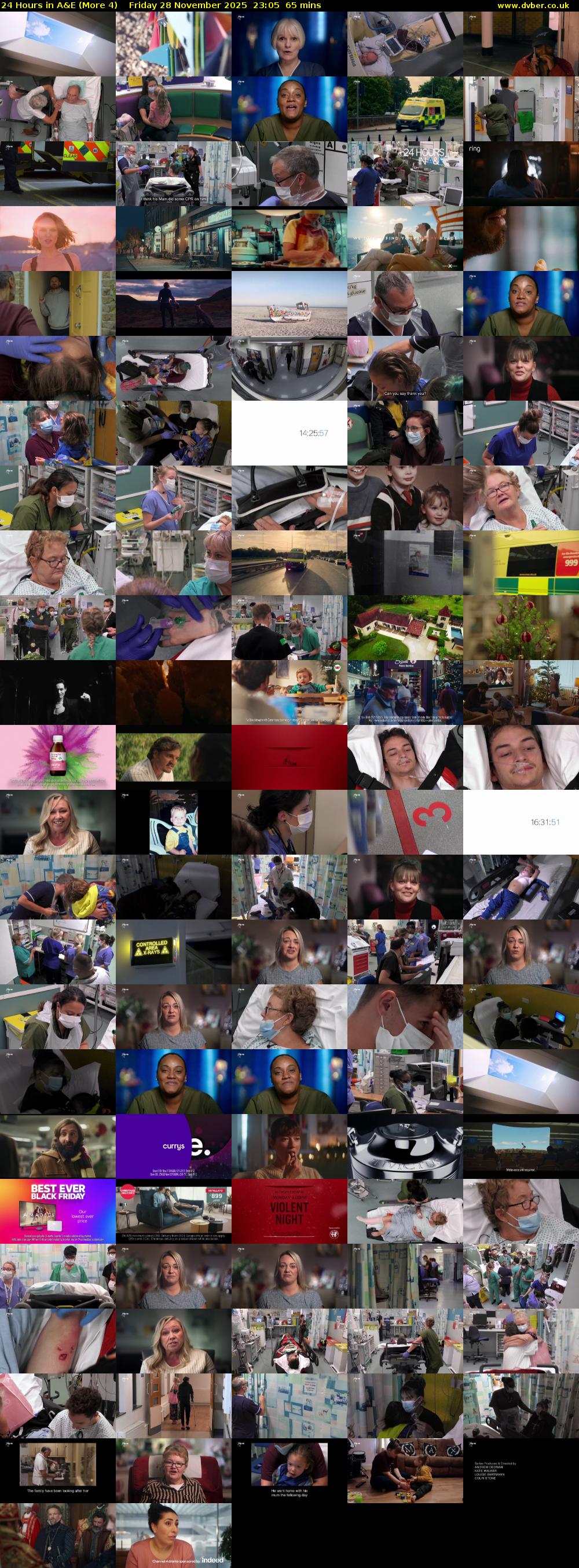 24 Hours in A&E (More 4) Friday 28 November 2025 23:05 - 00:10