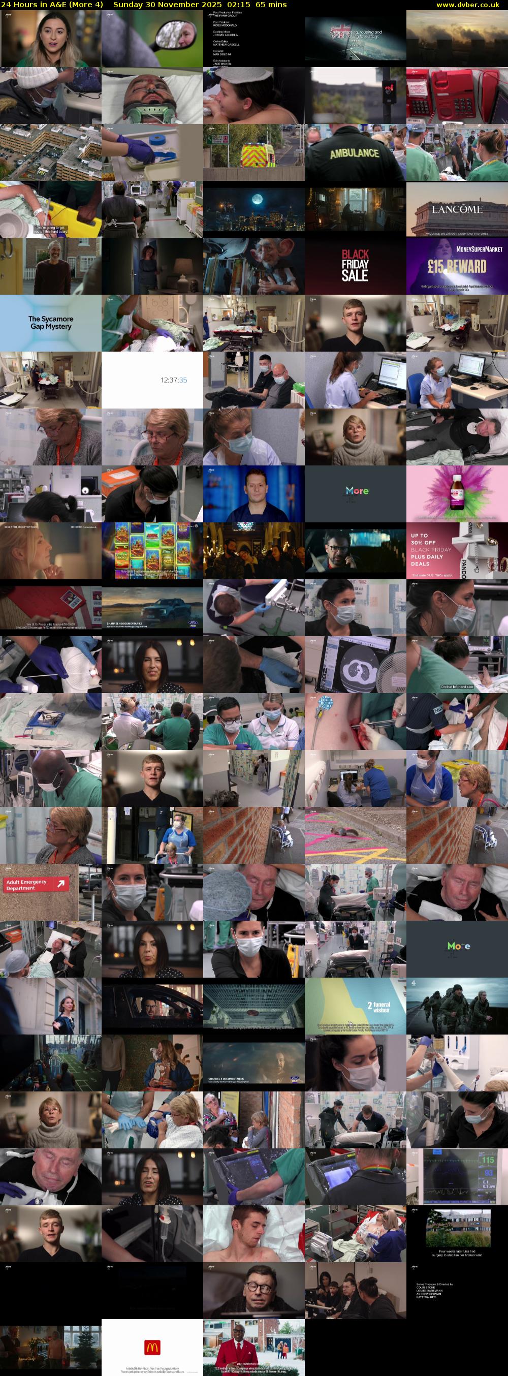 24 Hours in A&E (More 4) Sunday 30 November 2025 02:15 - 03:20