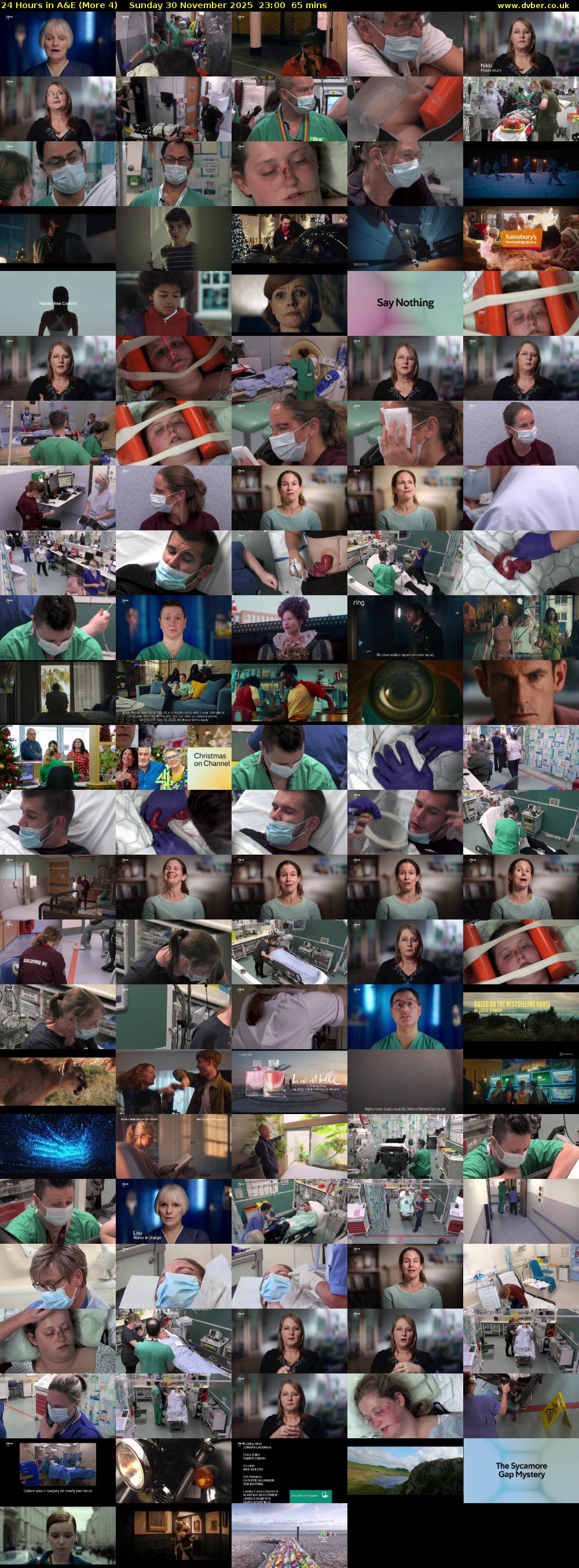 24 Hours in A&E (More 4) Sunday 30 November 2025 23:00 - 00:05
