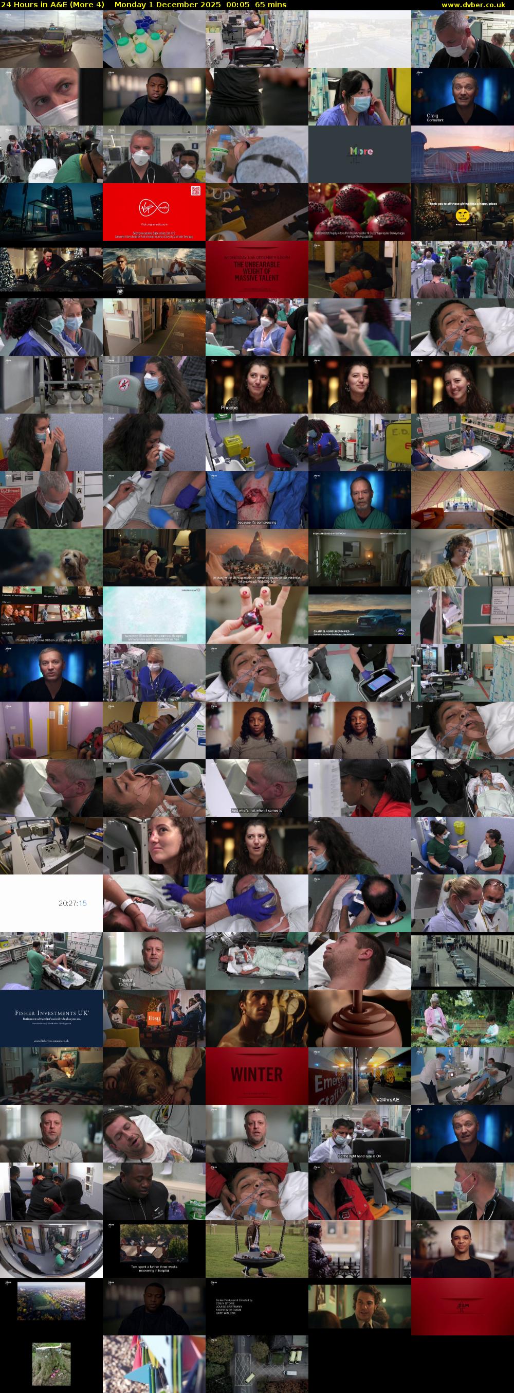 24 Hours in A&E (More 4) Monday 1 December 2025 00:05 - 01:10