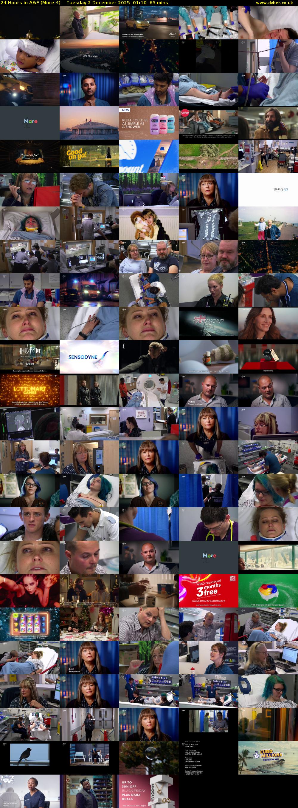 24 Hours in A&E (More 4) Tuesday 2 December 2025 01:10 - 02:15