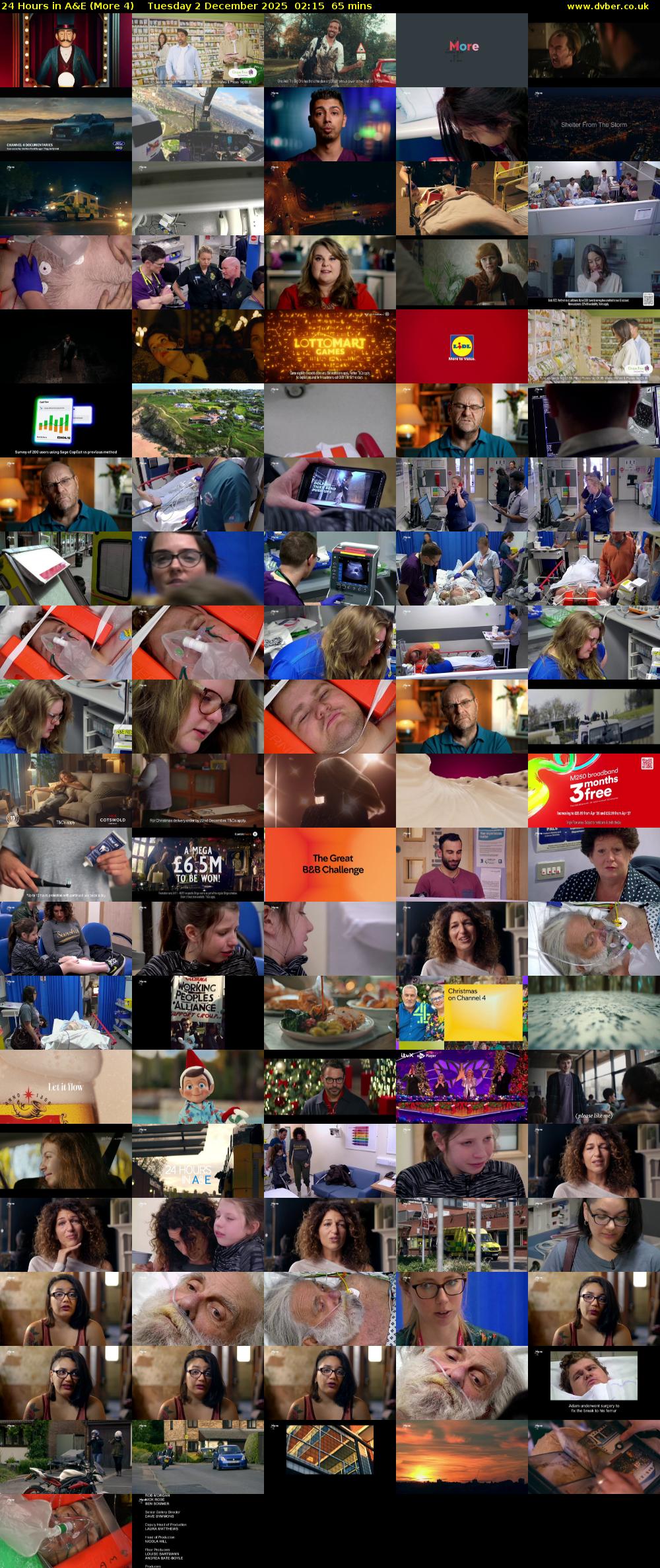 24 Hours in A&E (More 4) Tuesday 2 December 2025 02:15 - 03:20
