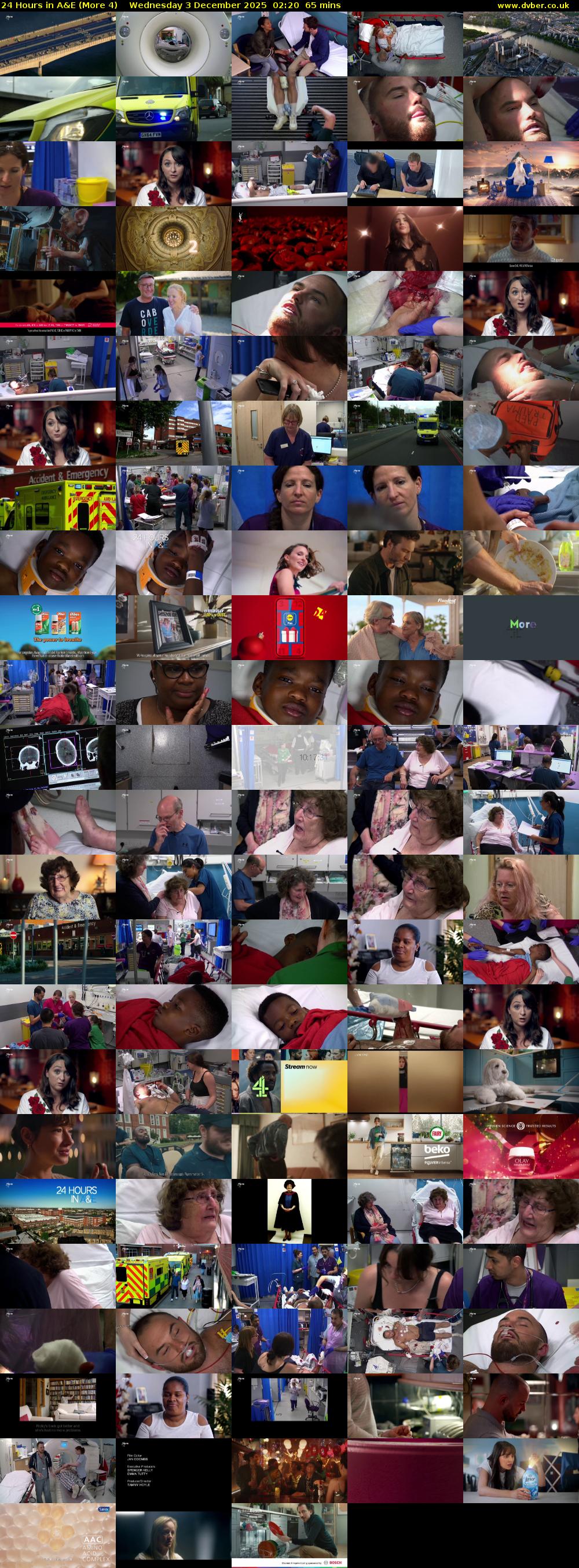 24 Hours in A&E (More 4) Wednesday 3 December 2025 02:20 - 03:25