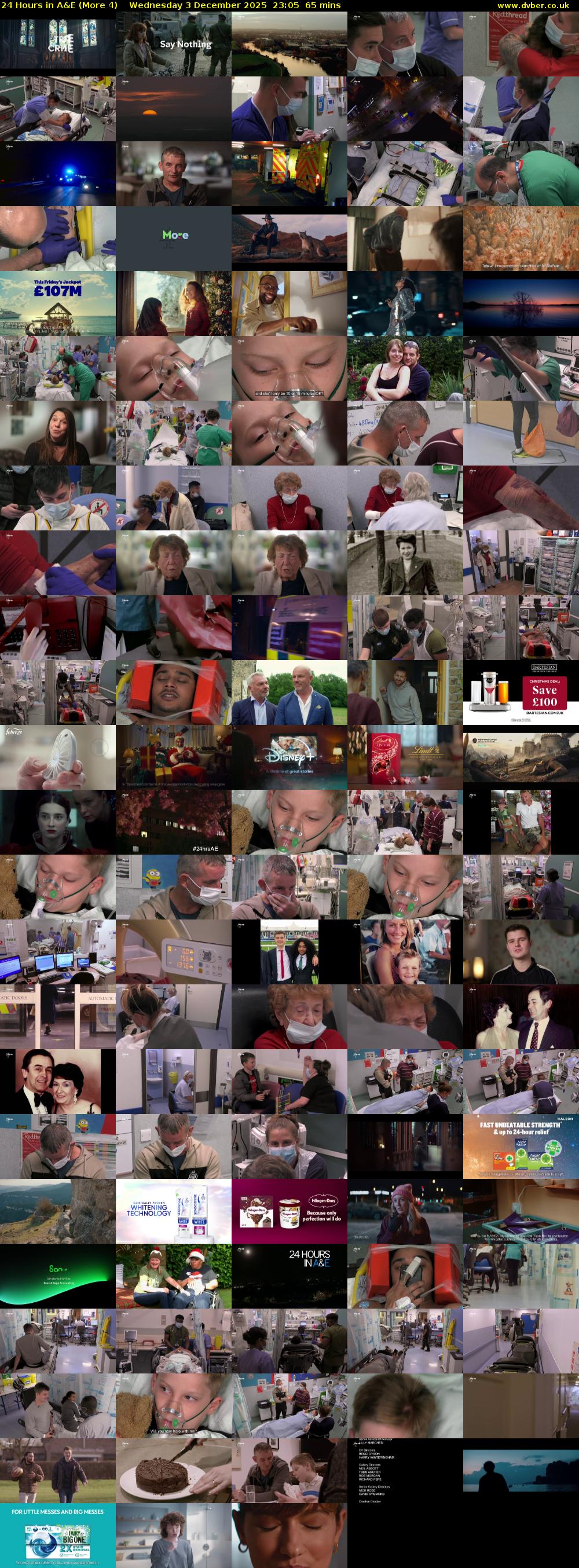 24 Hours in A&E (More 4) Wednesday 3 December 2025 23:05 - 00:10