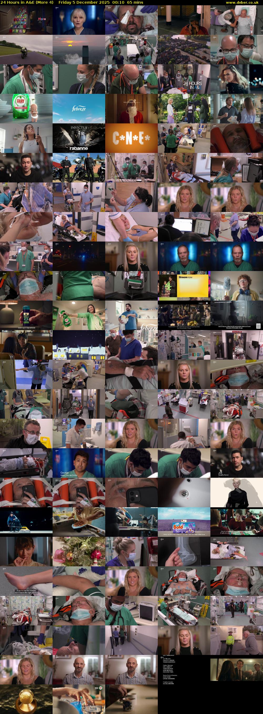 24 Hours in A&E (More 4) Friday 5 December 2025 00:10 - 01:15