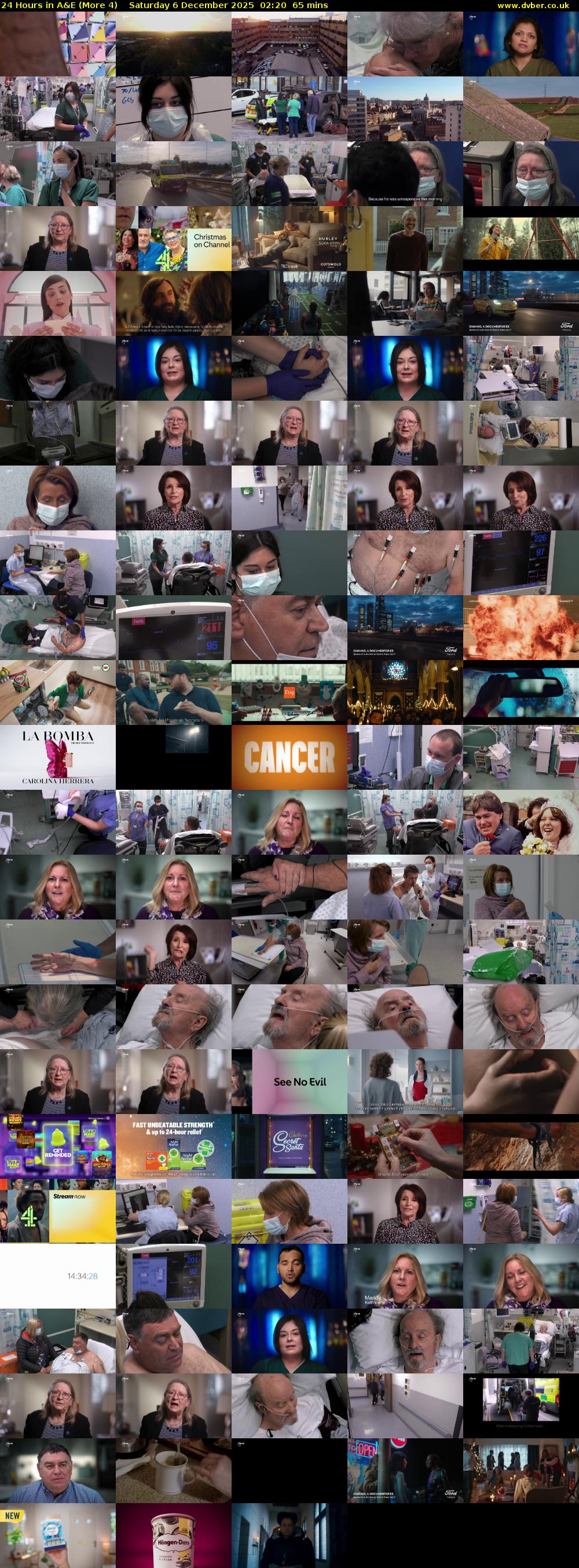 24 Hours in A&E (More 4) Saturday 6 December 2025 02:20 - 20:00