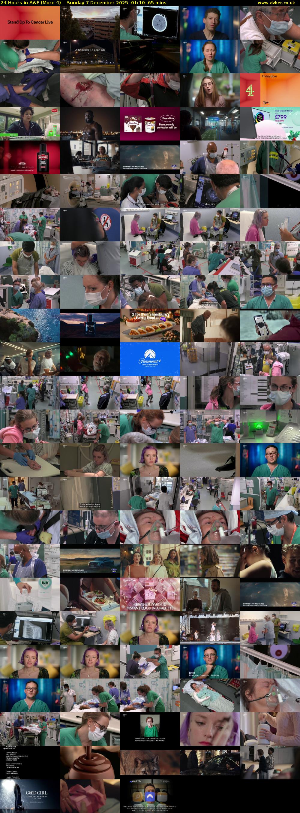24 Hours in A&E (More 4) Sunday 7 December 2025 01:10 - 02:15