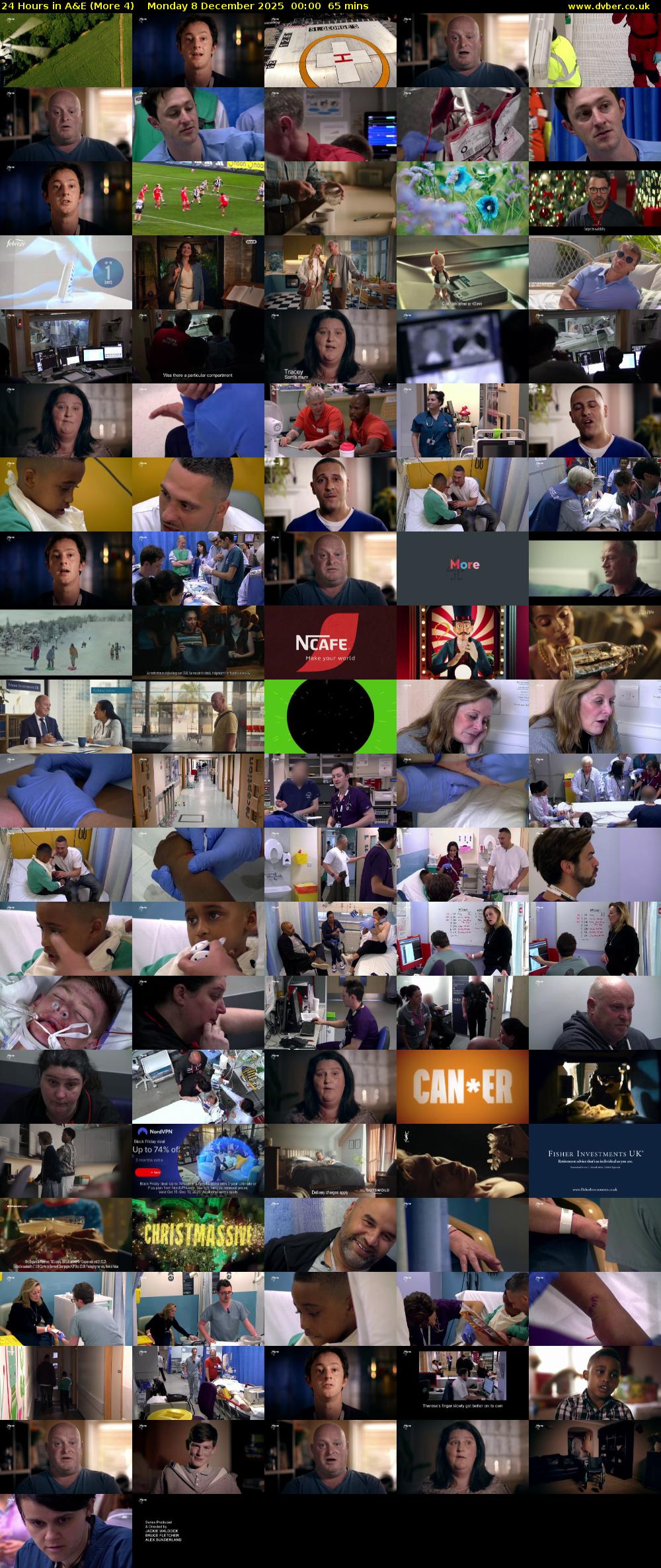 24 Hours in A&E (More 4) Monday 8 December 2025 00:00 - 01:05