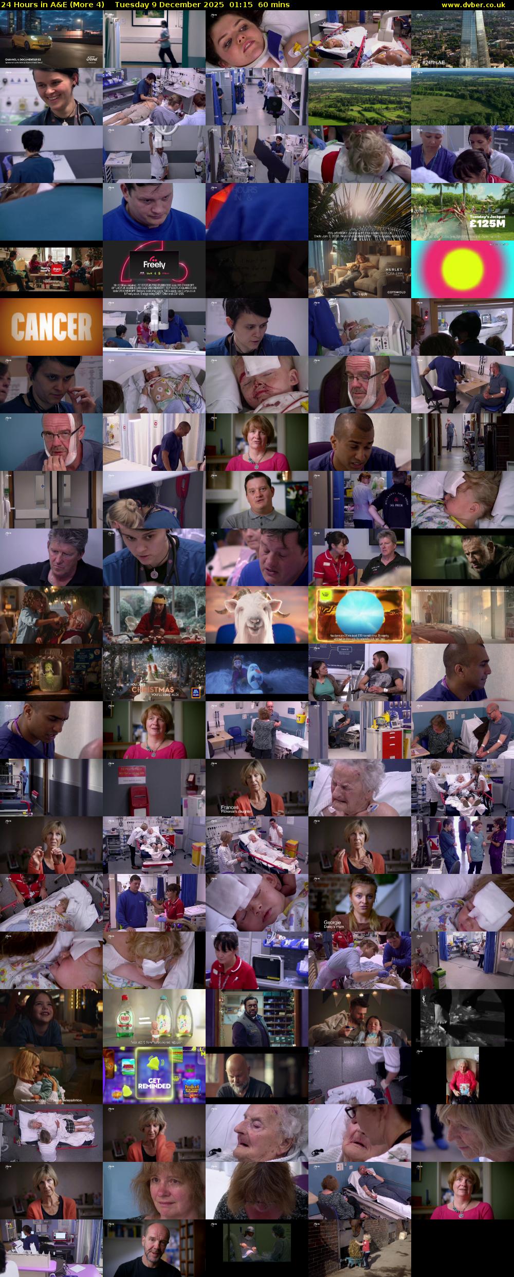 24 Hours in A&E (More 4) Tuesday 9 December 2025 01:15 - 02:15