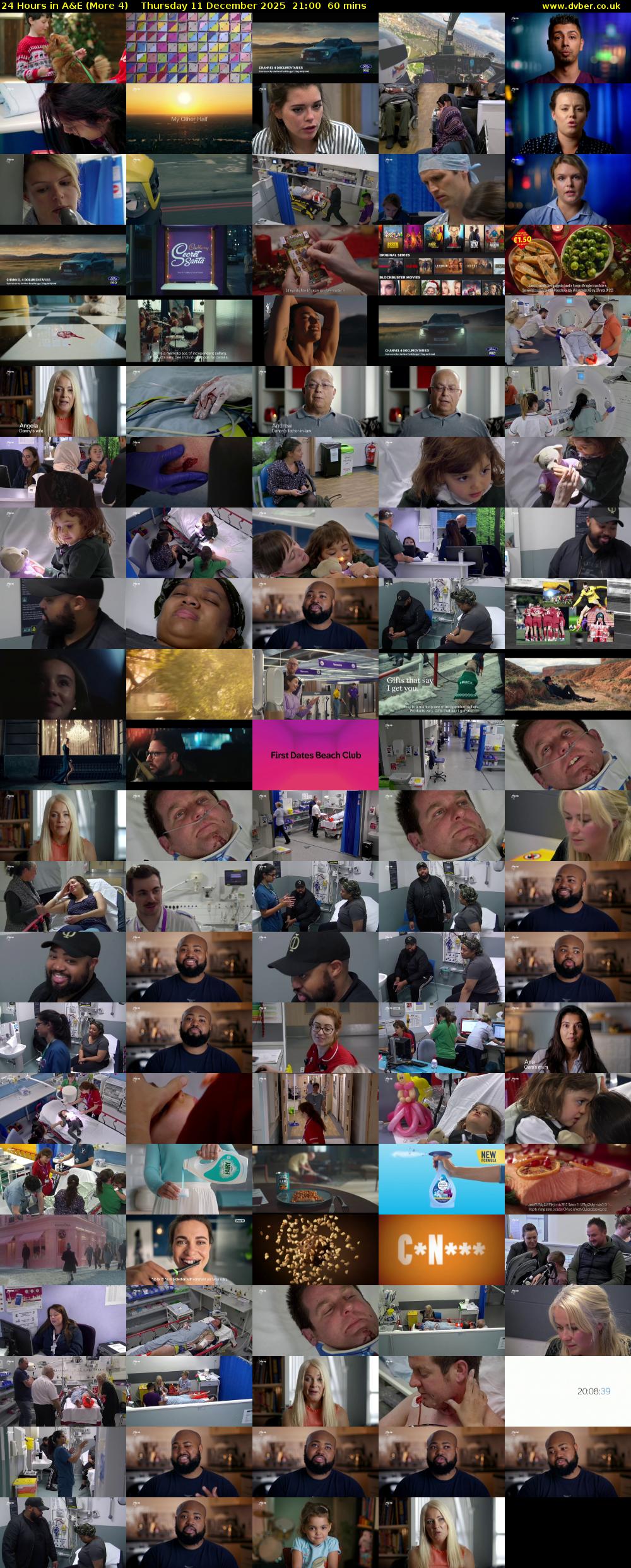 24 Hours in A&E (More 4) Thursday 11 December 2025 21:00 - 22:00