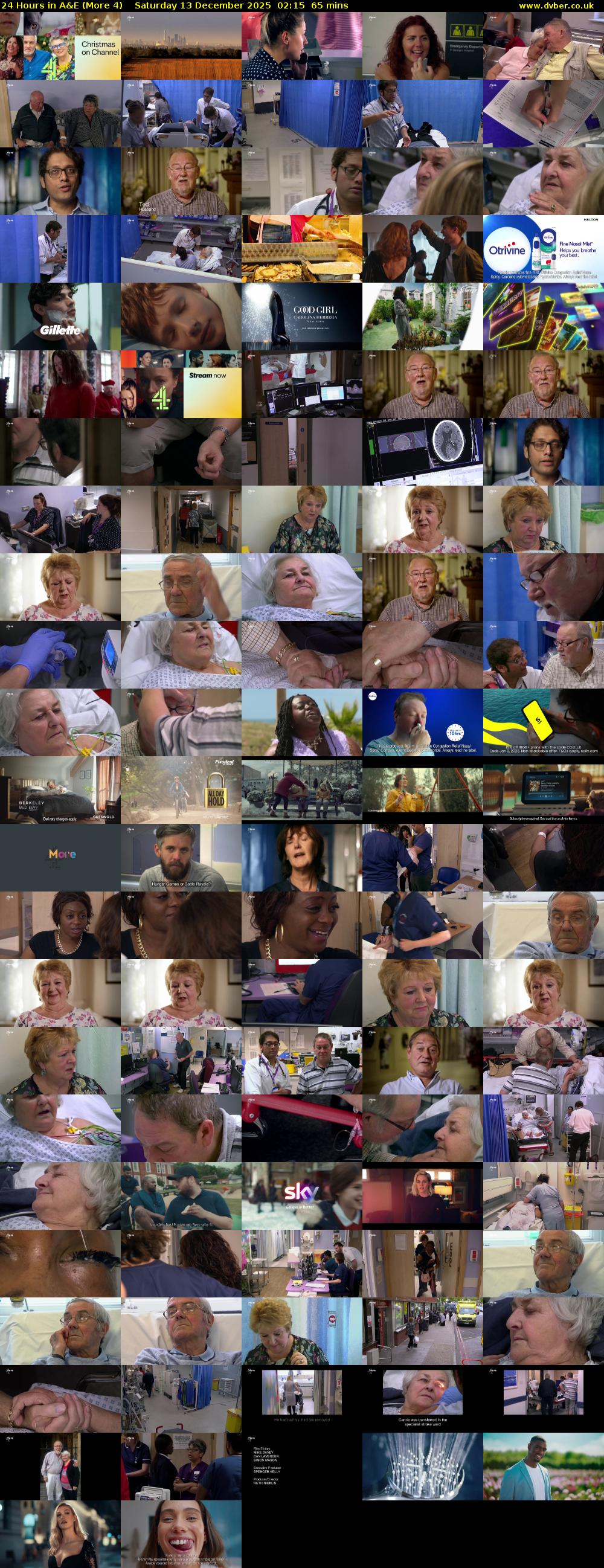24 Hours in A&E (More 4) Saturday 13 December 2025 02:15 - 03:20