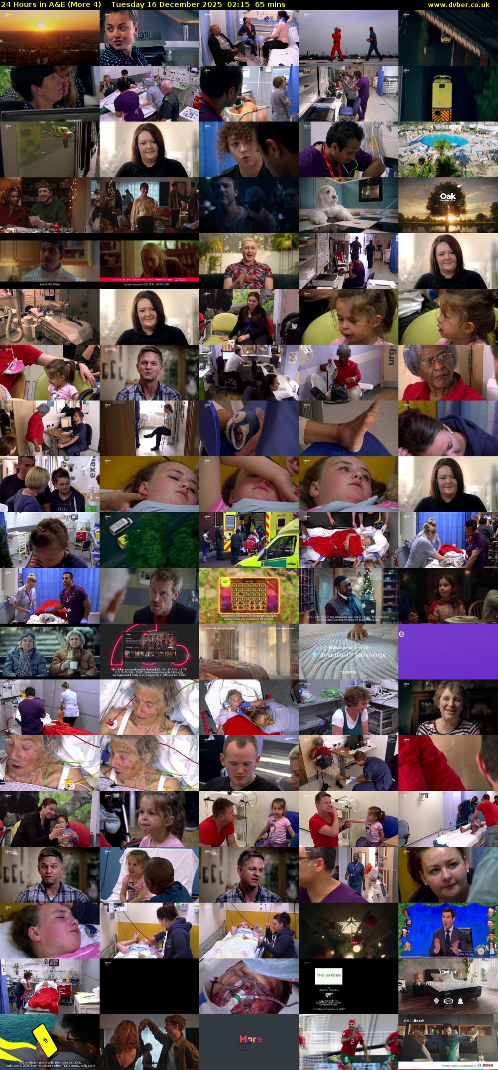 24 Hours in A&E (More 4) Tuesday 16 December 2025 02:15 - 03:20
