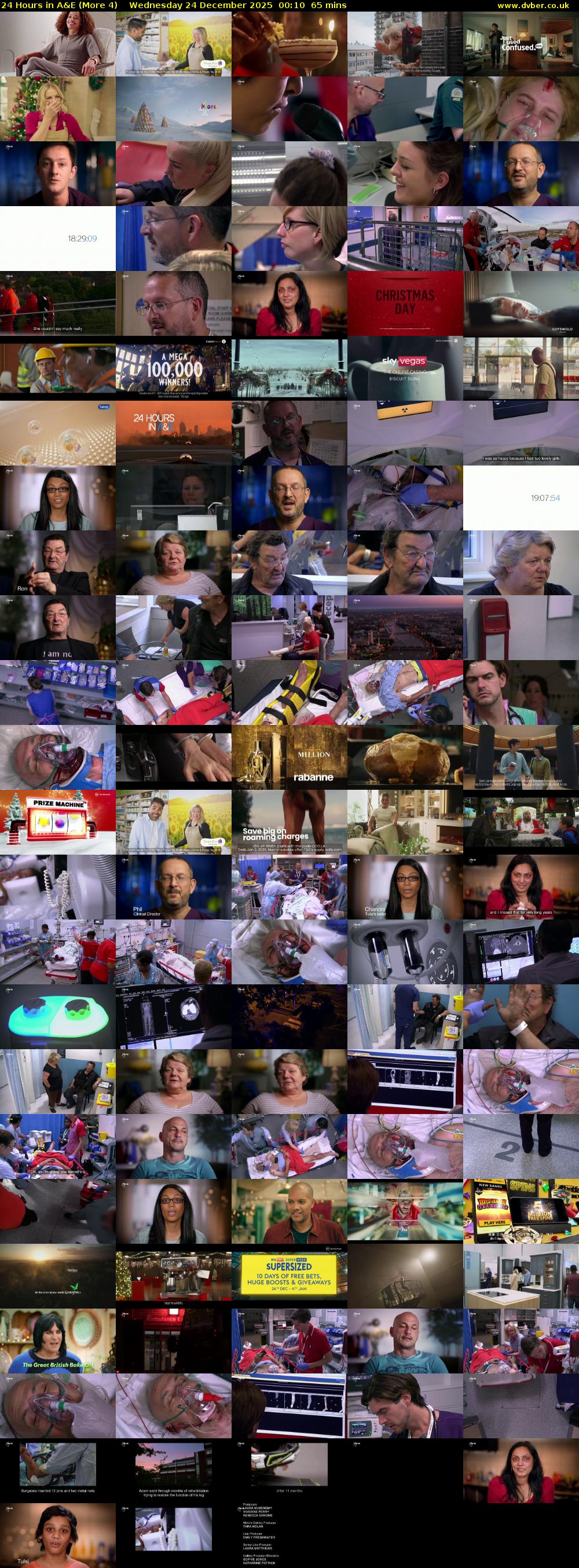 24 Hours in A&E (More 4) Wednesday 24 December 2025 00:10 - 01:15