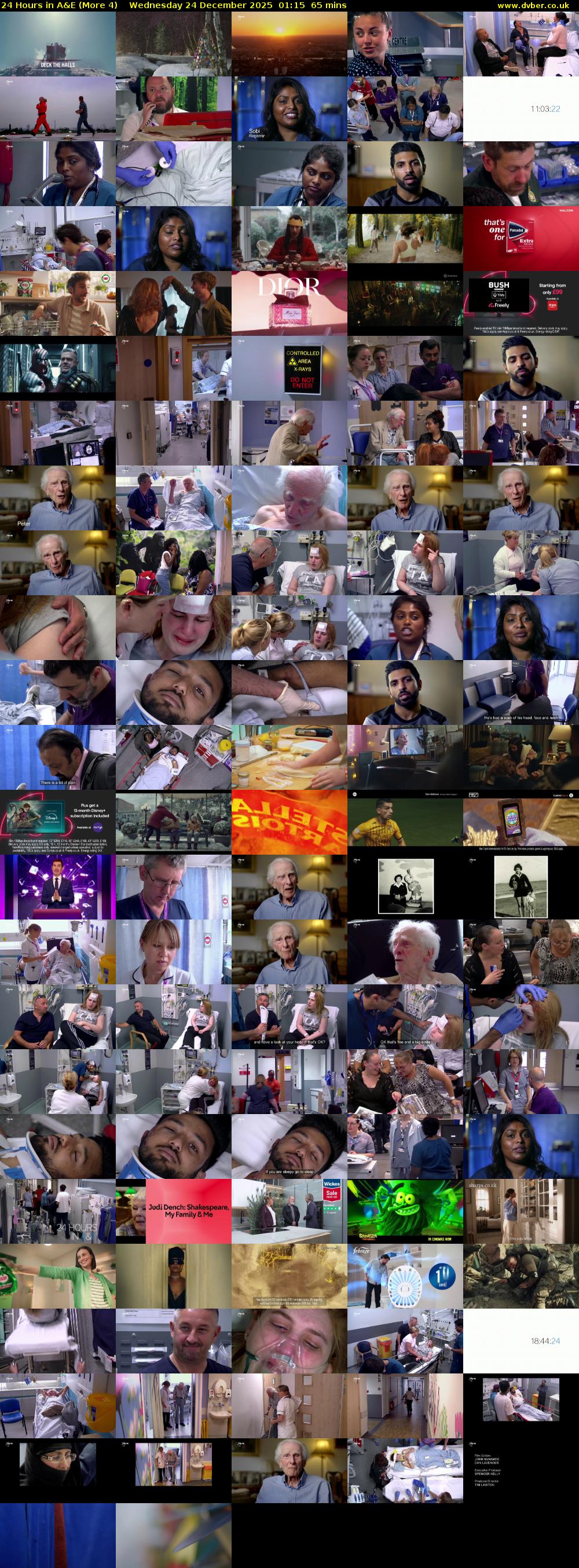 24 Hours in A&E (More 4) Wednesday 24 December 2025 01:15 - 02:20