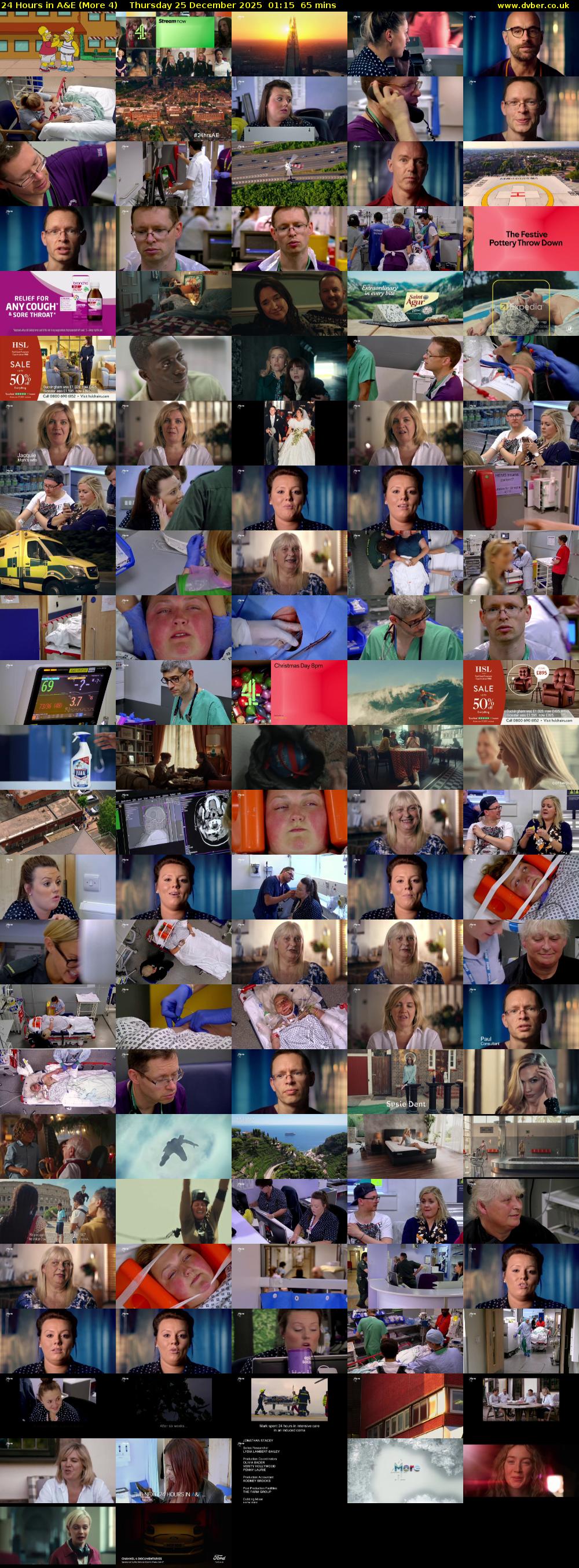24 Hours in A&E (More 4) Thursday 25 December 2025 01:15 - 02:20