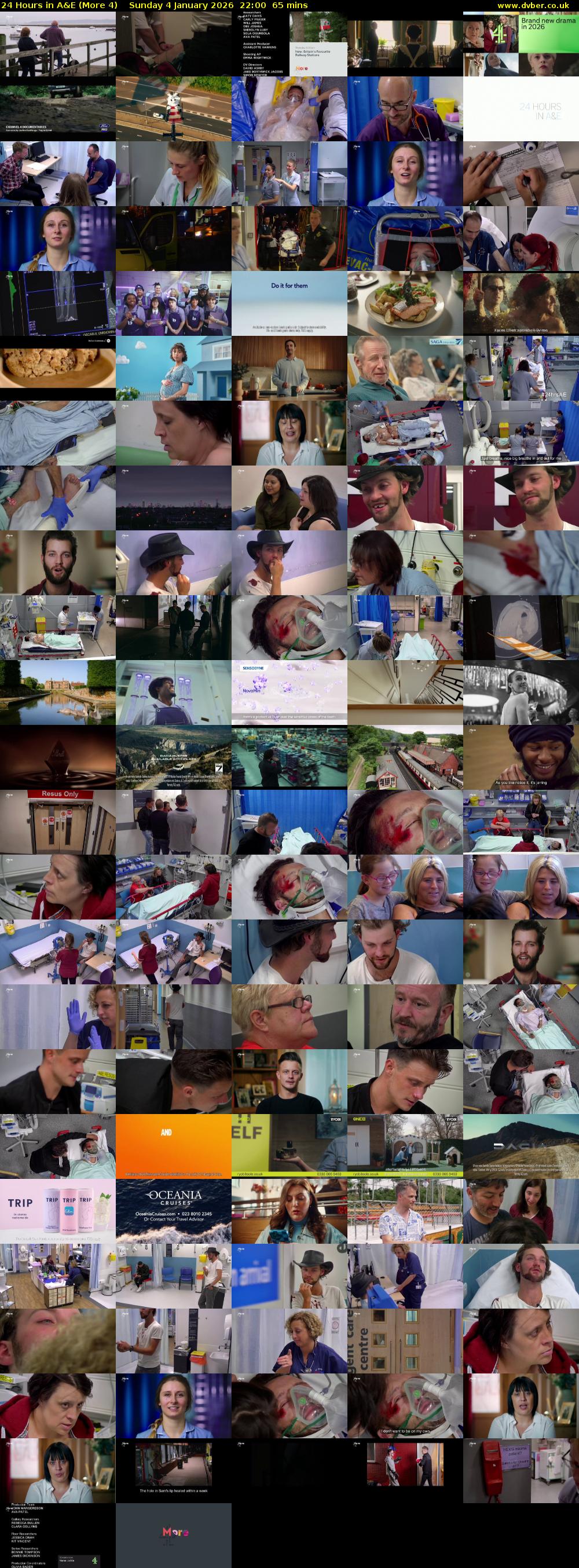 24 Hours in A&E (More 4) Sunday 4 January 2026 22:00 - 23:05