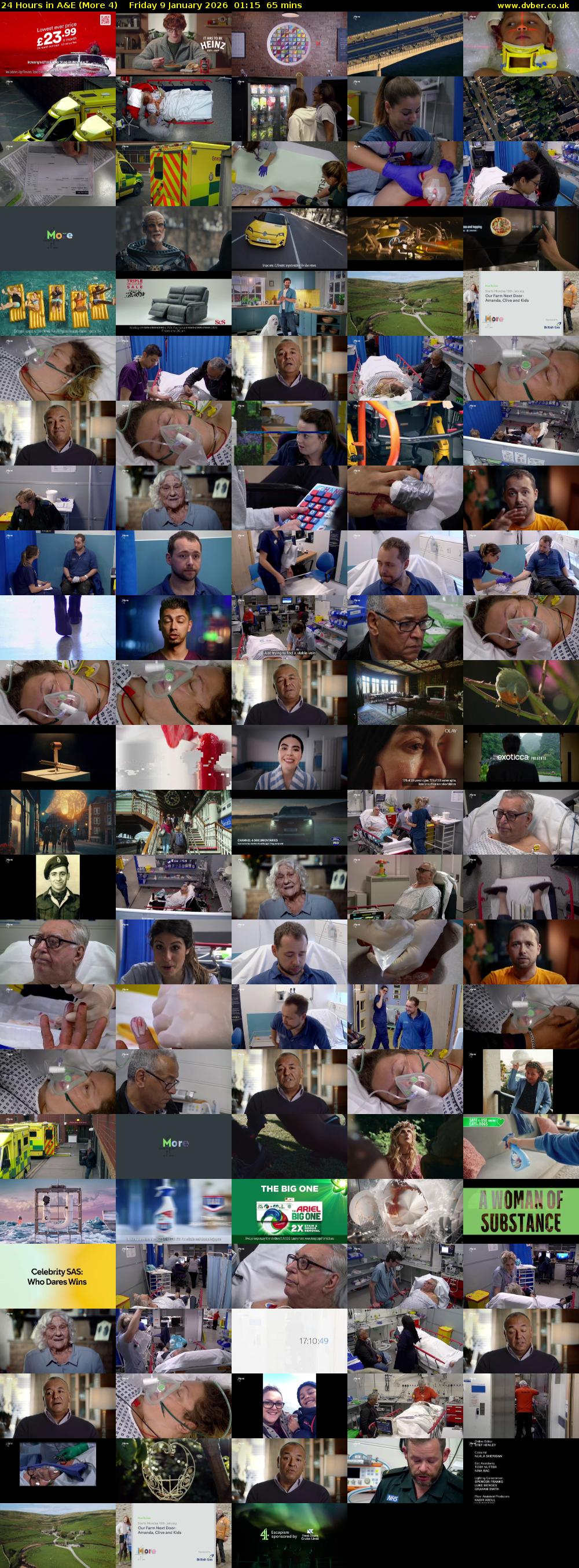 24 Hours in A&E (More 4) Friday 9 January 2026 01:15 - 02:20