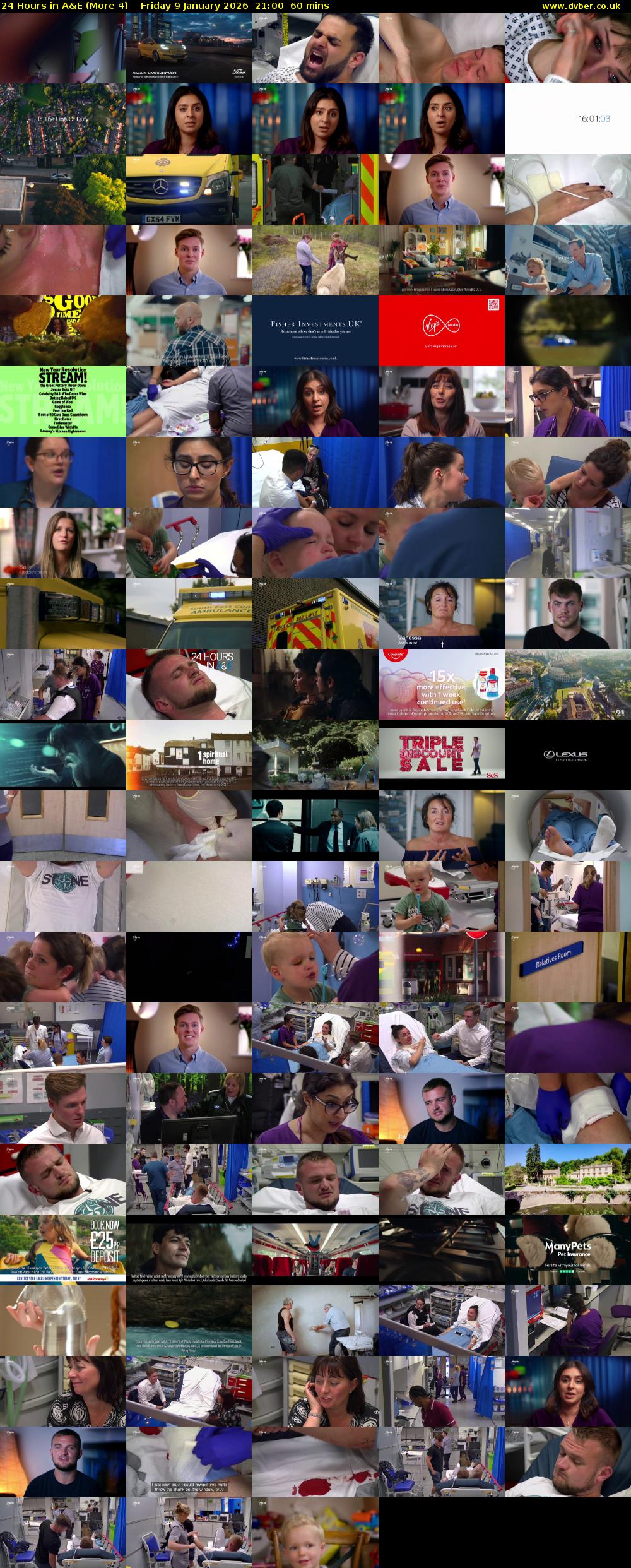 24 Hours in A&E (More 4) Friday 9 January 2026 21:00 - 22:00
