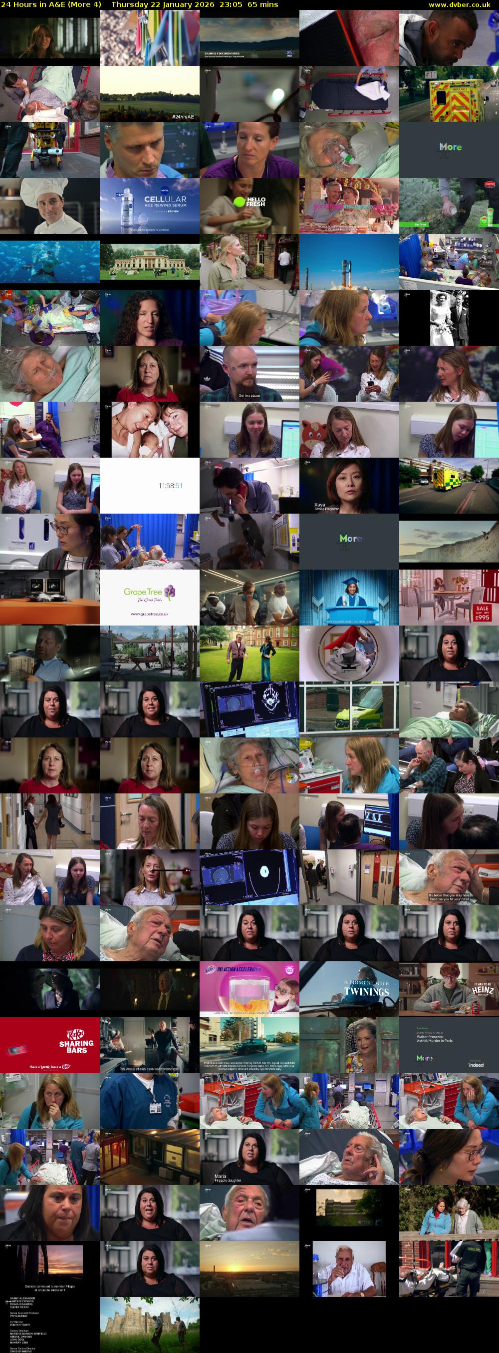24 Hours in A&E (More 4) Thursday 22 January 2026 23:05 - 00:10
