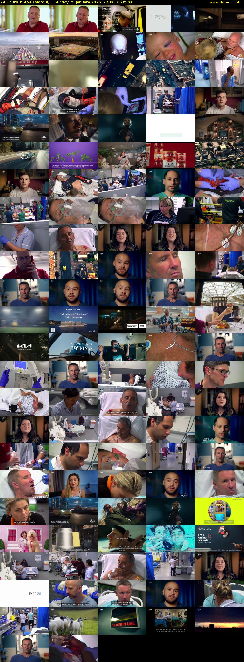 24 Hours in A&E (More 4) Sunday 25 January 2026 22:00 - 23:05