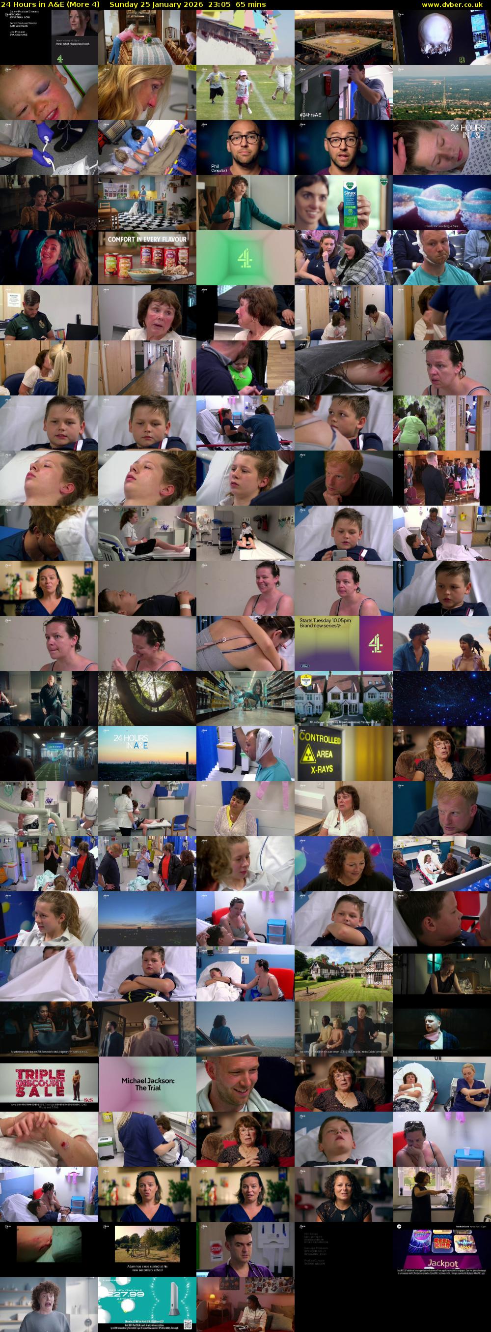 24 Hours in A&E (More 4) Sunday 25 January 2026 23:05 - 00:10