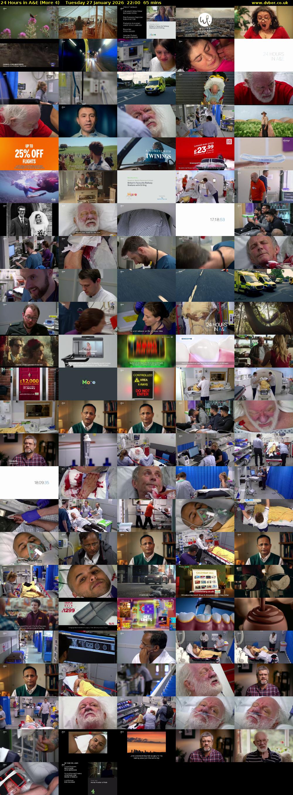 24 Hours in A&E (More 4) Tuesday 27 January 2026 22:00 - 23:05